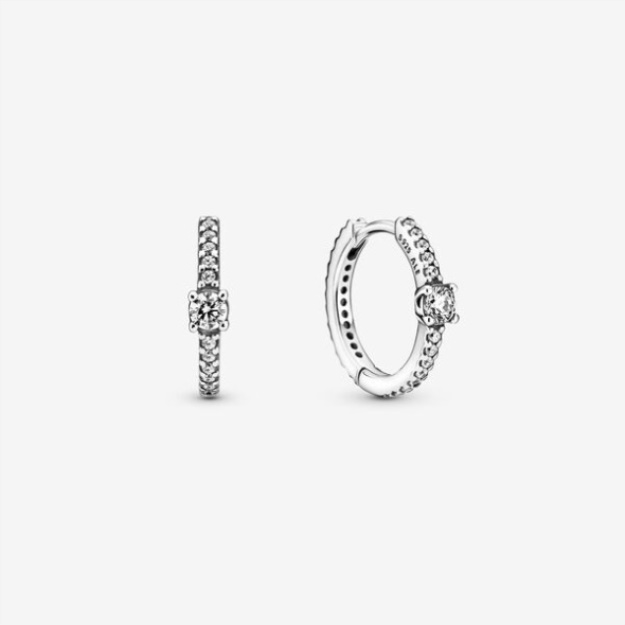 Sparkling Hoop Earrings Pandora